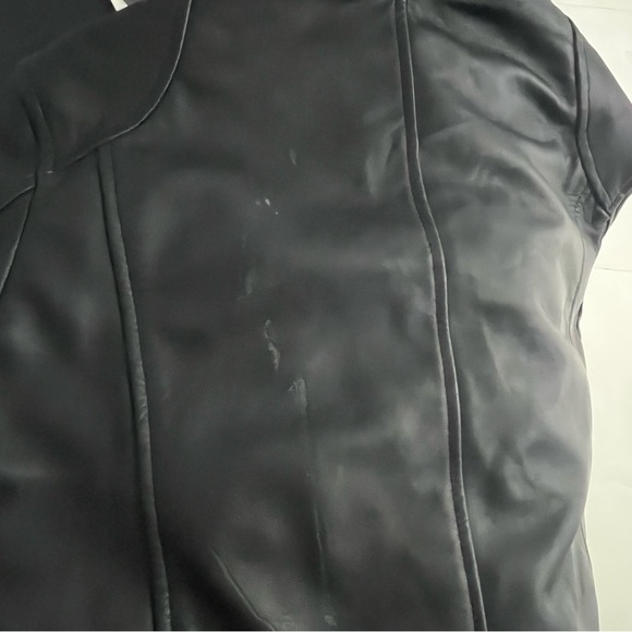 The Leather Factory Men's Vintage Motorcycle Biker Leather Jacket - Picture 7 of 11